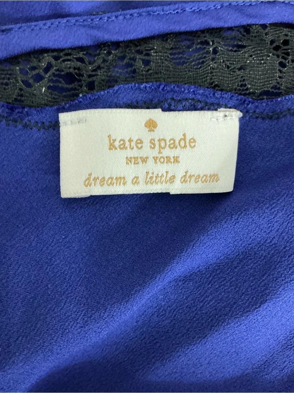 Kate Spade Dream A Little Dream Sleep Romper Blue Size XS